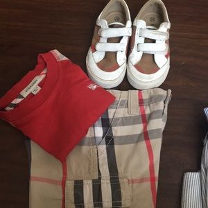 Kids Burberry shoes and clothes